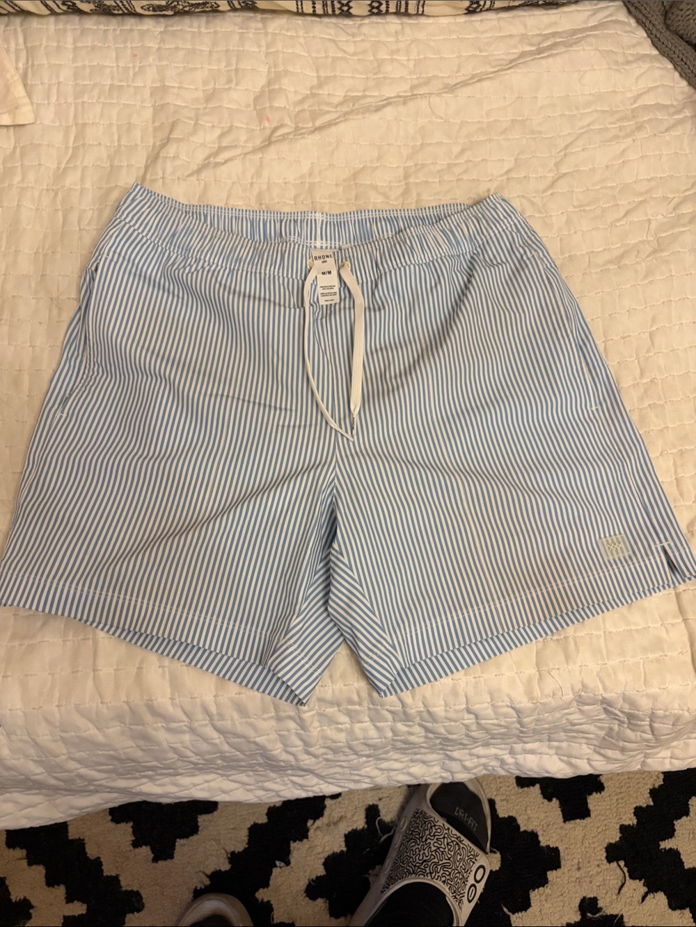 Men’s Rhone Stretch Striped Boardshorts 6” inseam size Medium